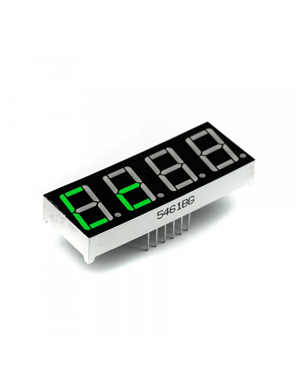 Wyświetlacz segmentowy LED 0.56" zielony, 4 znaki, wspólna anoda
