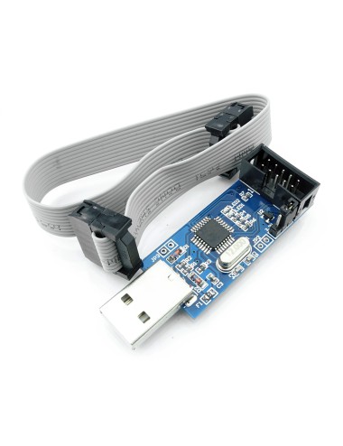 Programator ISP USBasp ATMEL AVR ATMEGA + taśma