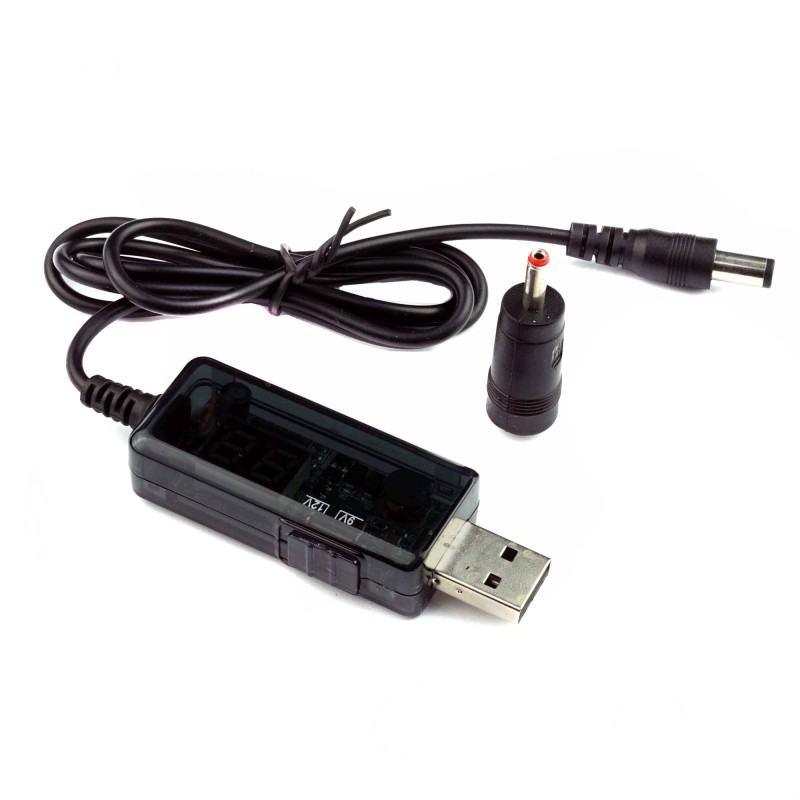 Adapter Przetwornica USB Wtyk DC 5,5x2,1 5V 12V 1A - Sklep, Opinie