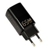 Szybka ładowarka zasilacz GaN USB-A USB-C PD 65W